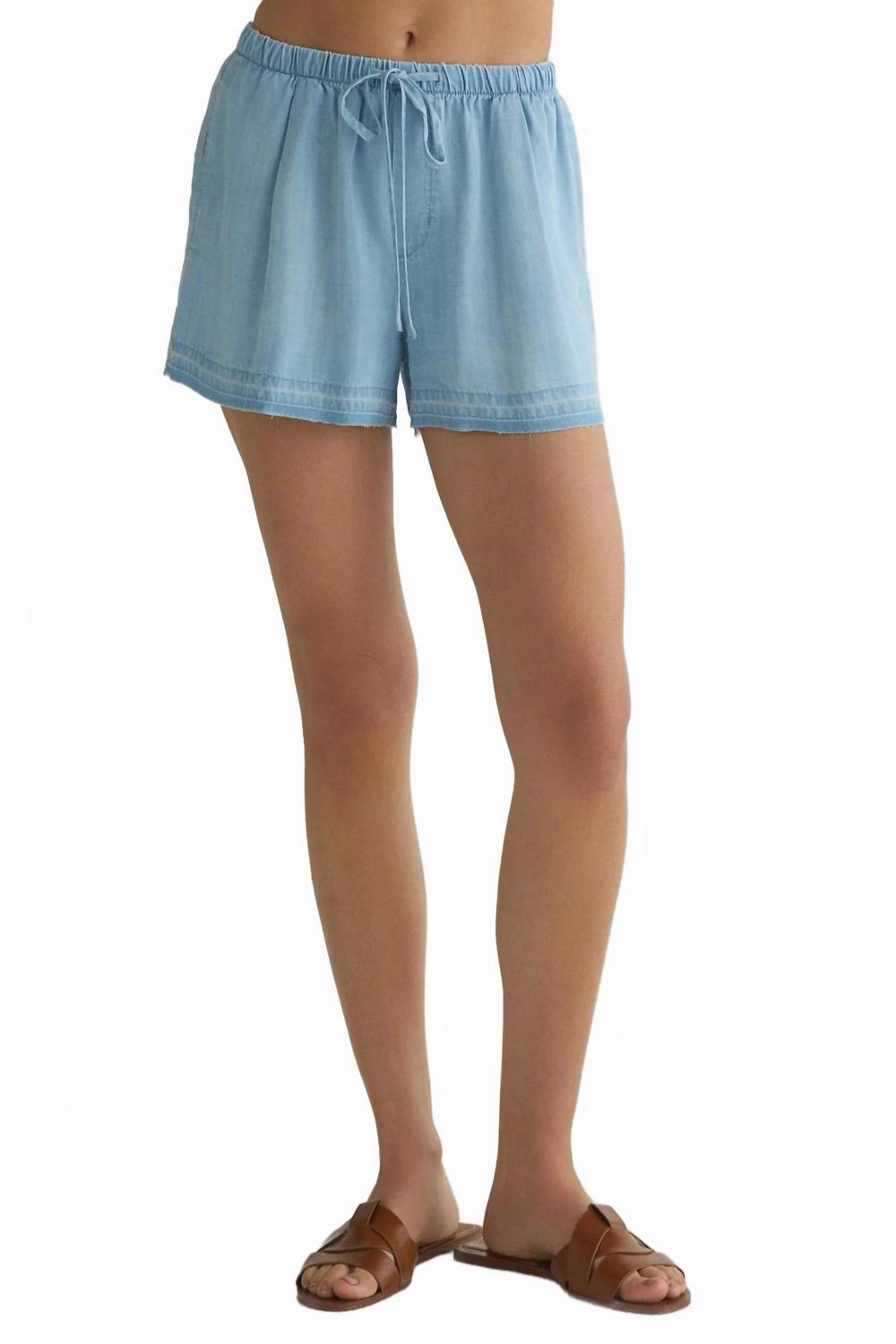 Released Hem Short In Light Riviera Wash swimming suit alternative Travel Style