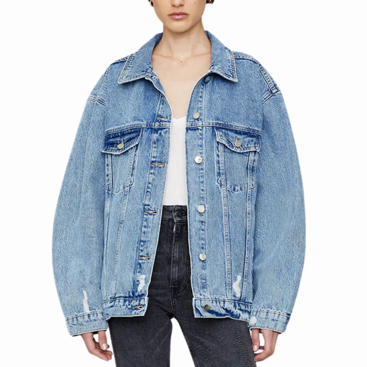 Rory Jacket Vintage Blue Street Fashion Breathable