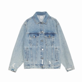 Modern Minimalist Rainy Day Rory Jacket Vintage Blue