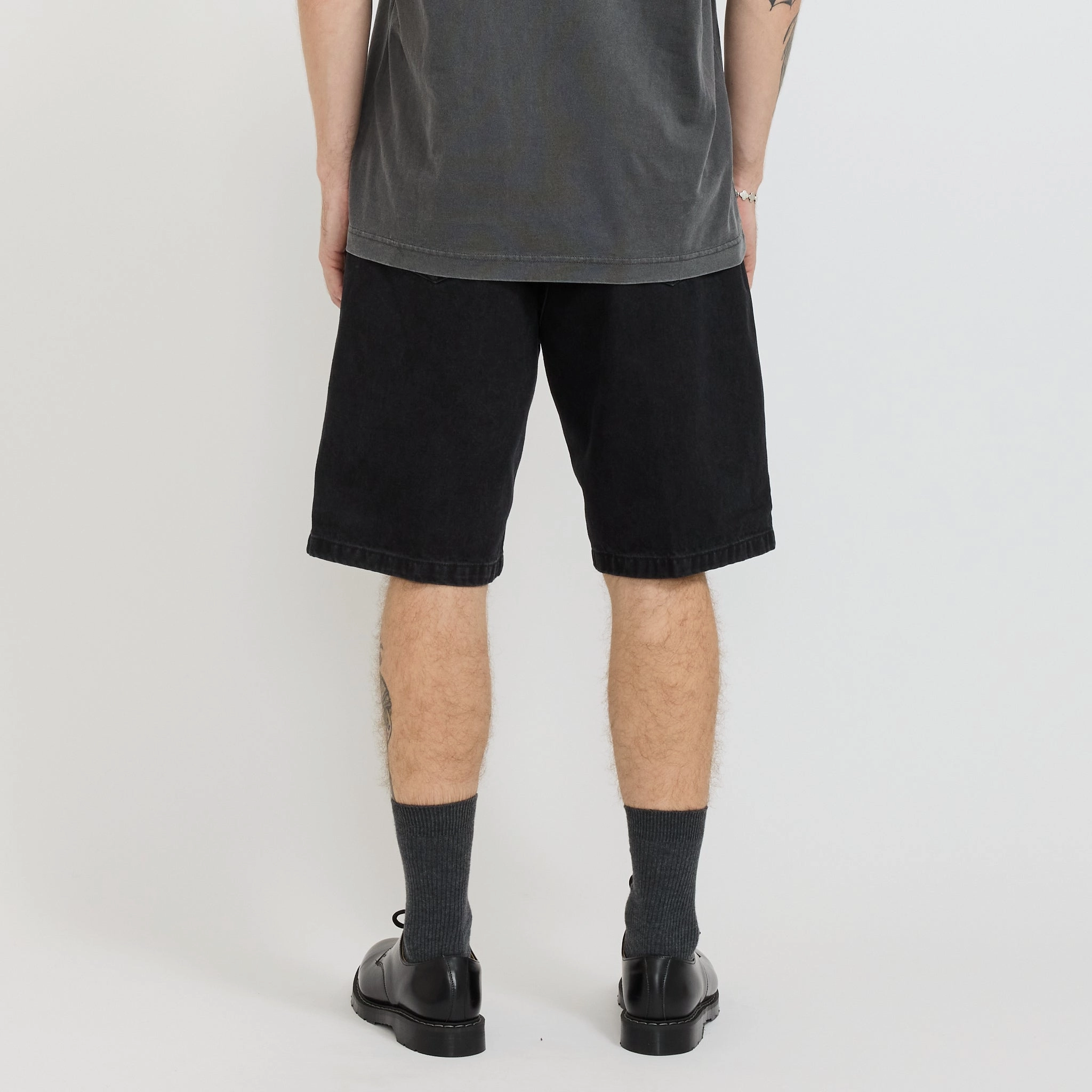 Landon Short Black Stone Washed Dual Zone Ventilation