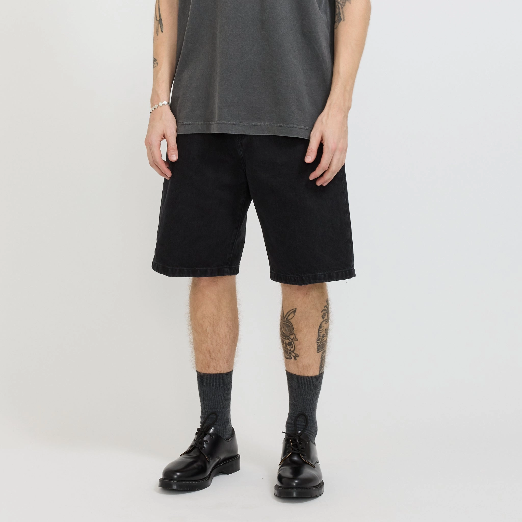 Relaxed Look Landon Short Black Stone Washed