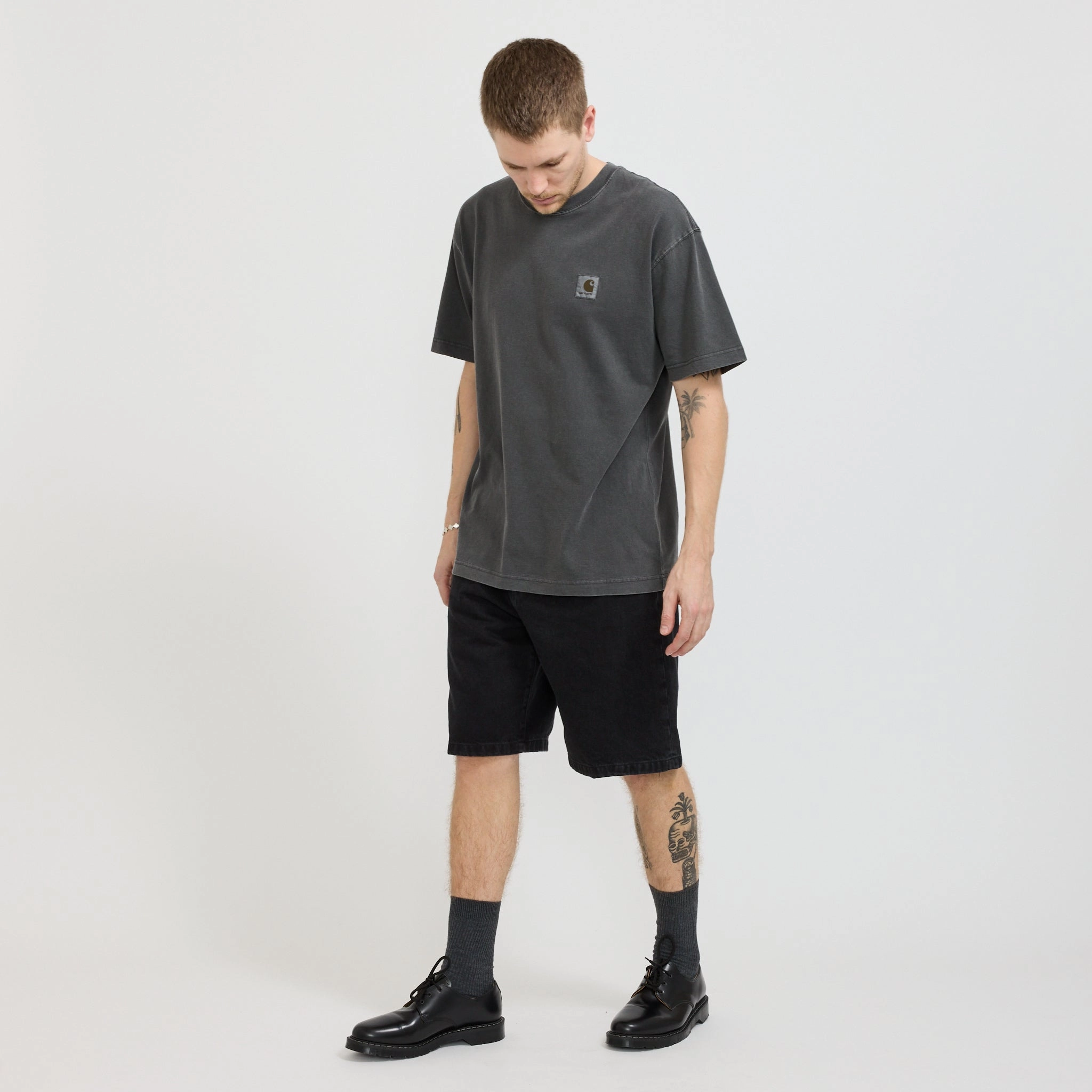Landon Short Black Stone Washed long-lasting quality Active Performance