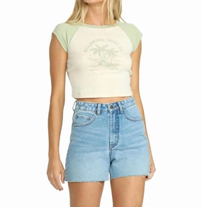 Luxury Feel Sneakers Riley Denim Short In Faded Indigo Fray