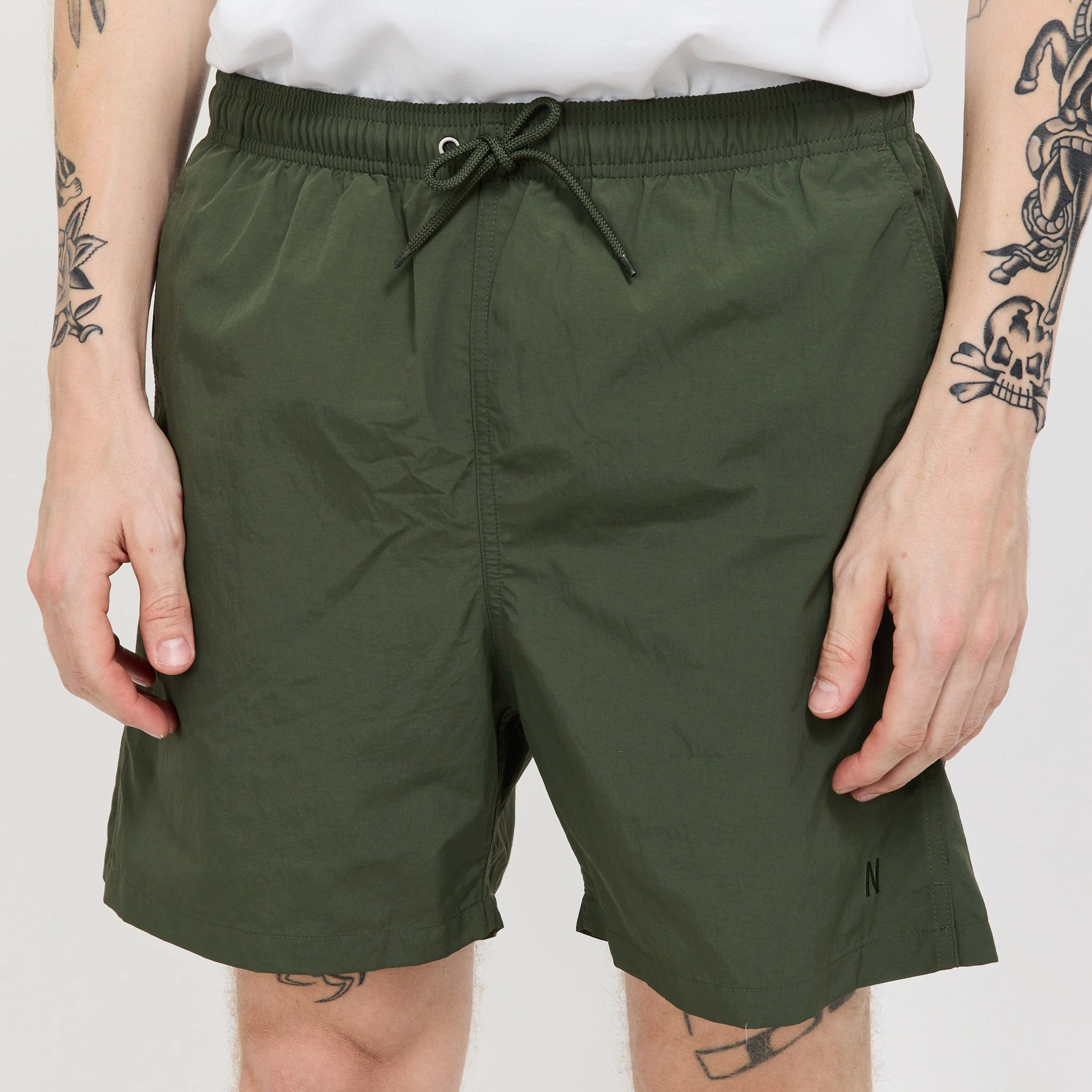 summer shorts Hauge Recycled Nylon Swimmers Spruce Green
