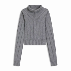Zero Waste Production Rollneck sweater in virgin wool and cashmere
