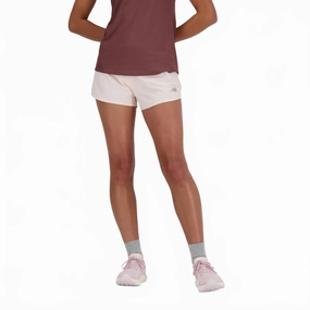 Patchwork Design Flatlock Seam Technology Women's Rc Mid Rise Short In Peach Blossom