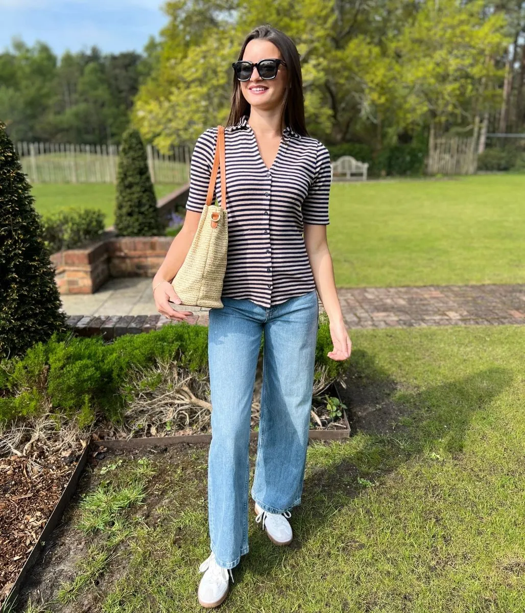 Bold Patterns Rosie Rib Stripe Shirt