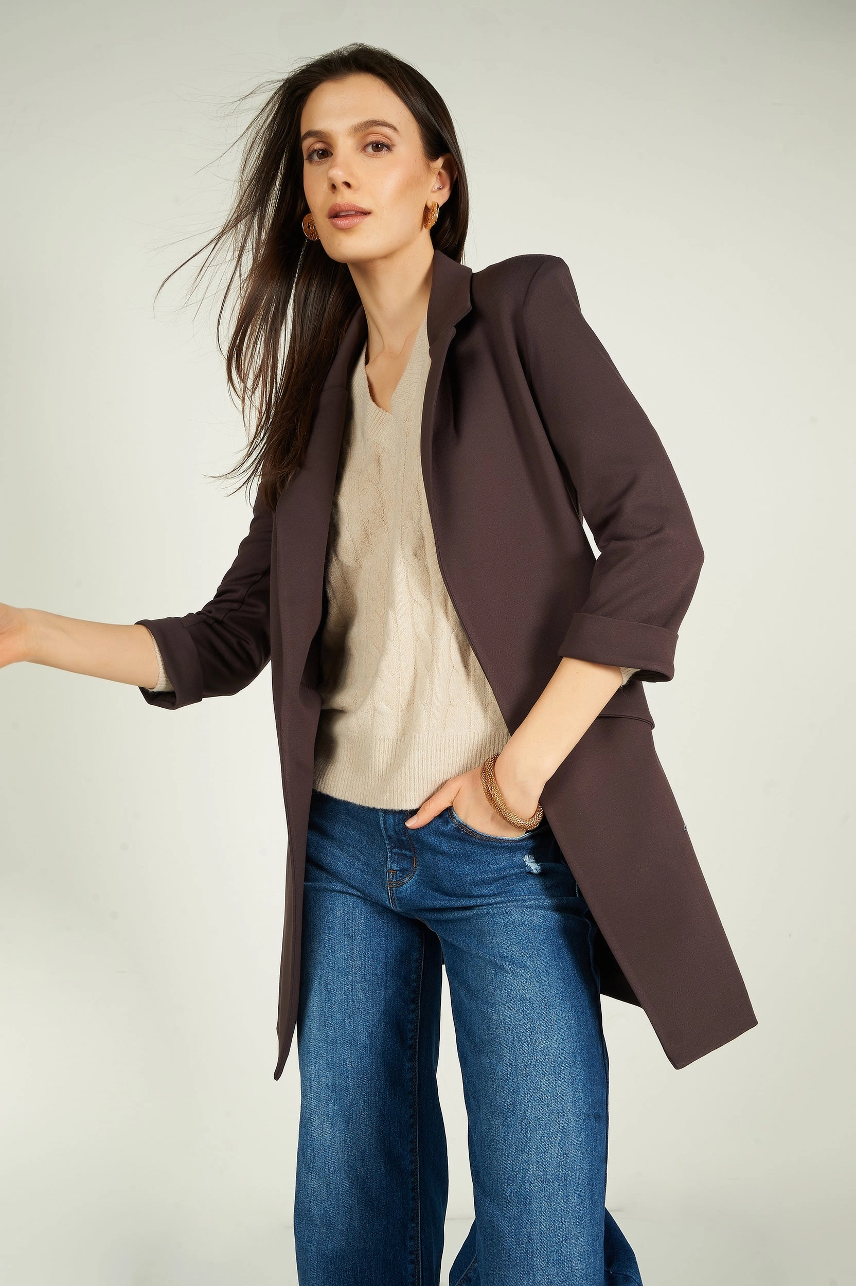 AirflowVents Veston long ?? manches trois-quarts - MORA-RY1 - (R-B18)