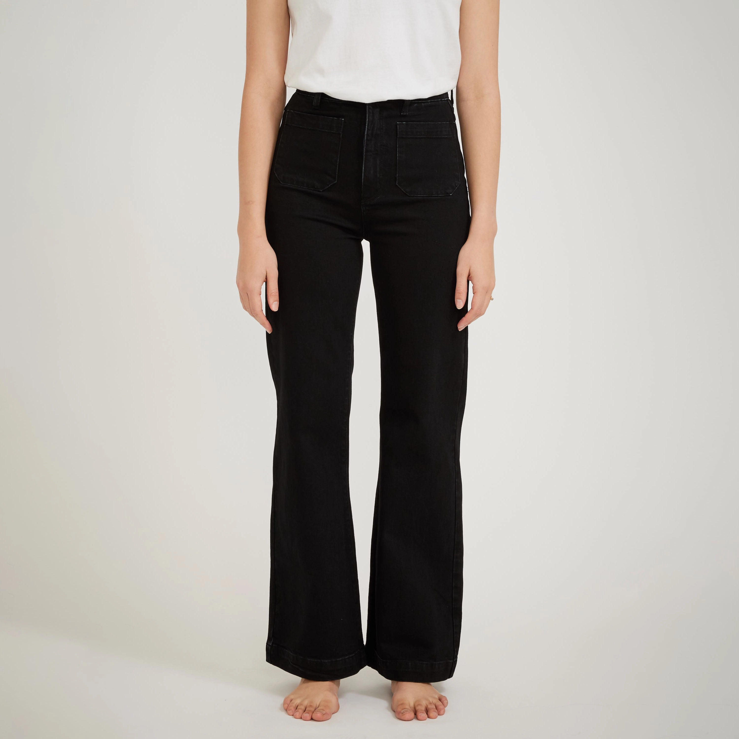 Sailor Jean Comfort Jet Black Long Tailored Fit Durable Summer Vibes