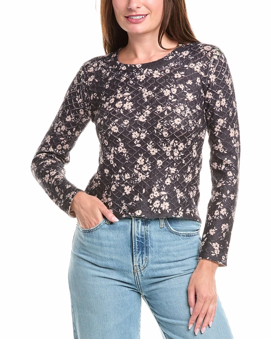 Micro Gauge Knitting Timeless Comfort Saltwater Luxe Diamond Stitch Wool-Blend Sweater