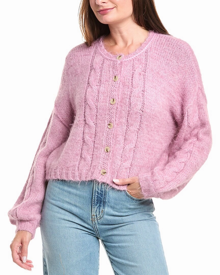 Chic and Warm Warm Winter Wear Saltwater Luxe Fuzzy Cable Cardigan