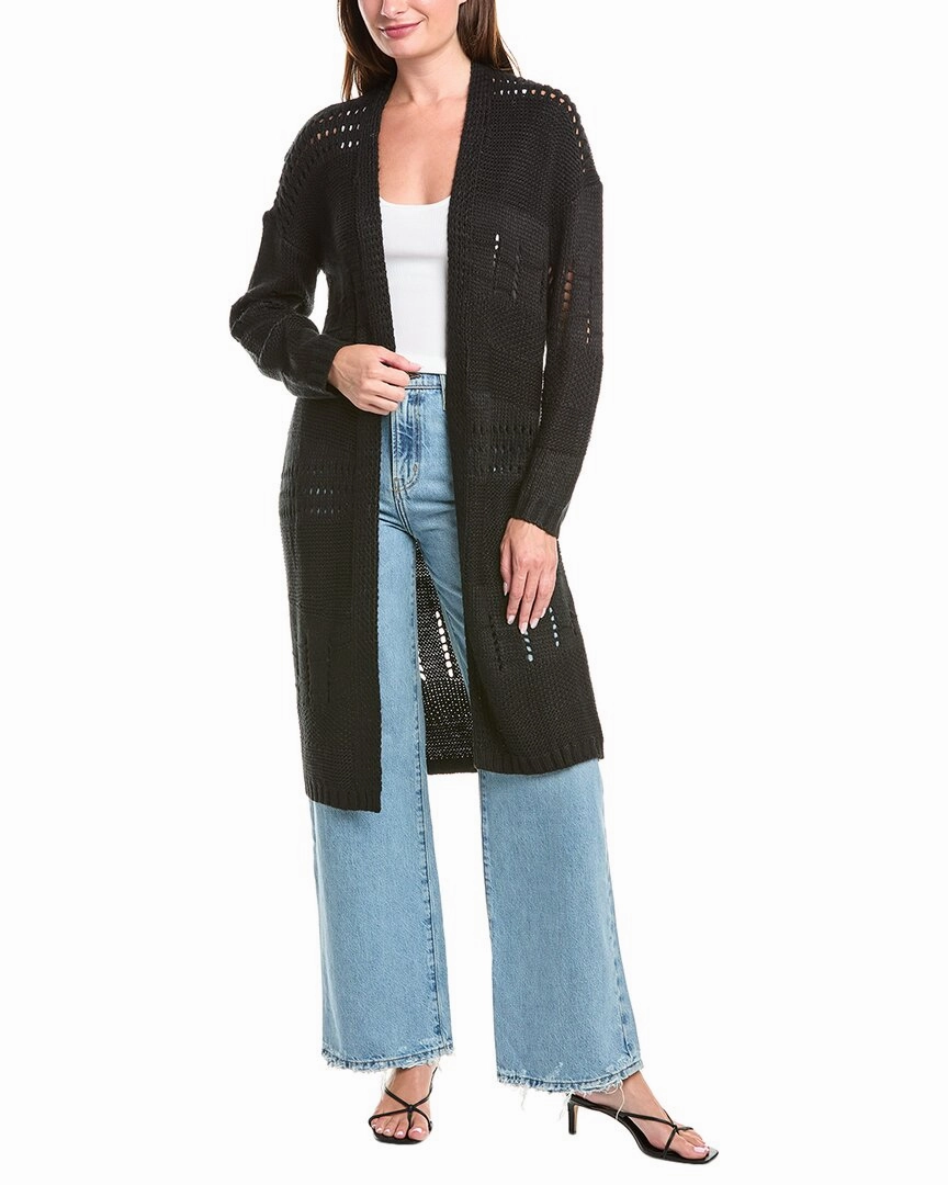 Cashmere Blend Comfy Fit Saltwater Luxe Pointelle Cardigan