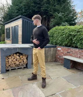 Reinforced Knees Sand Mens Wrangler Jeans