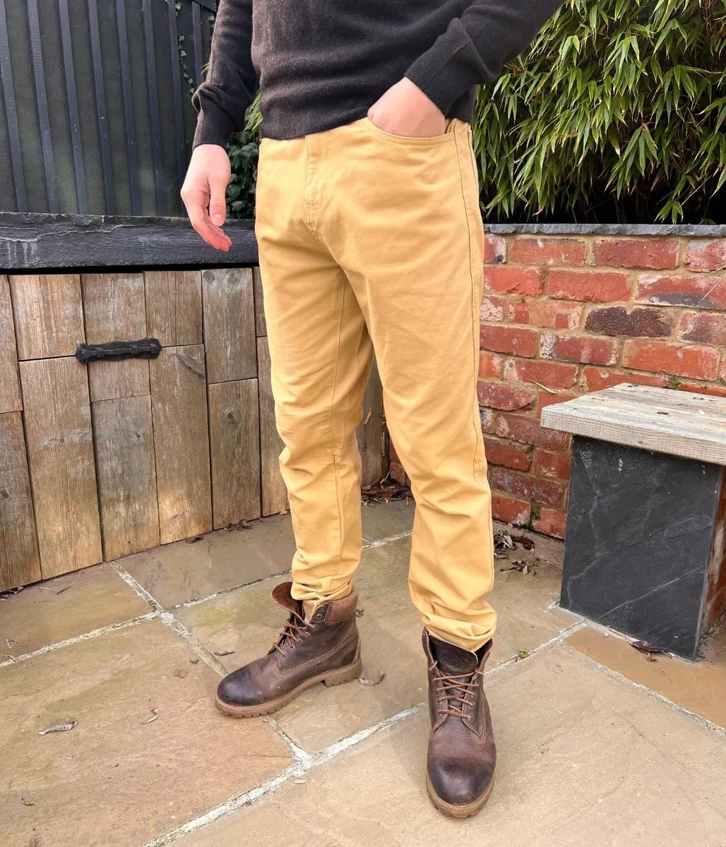 Sand Mens Wrangler Jeans Agile Fit Non Restrictive