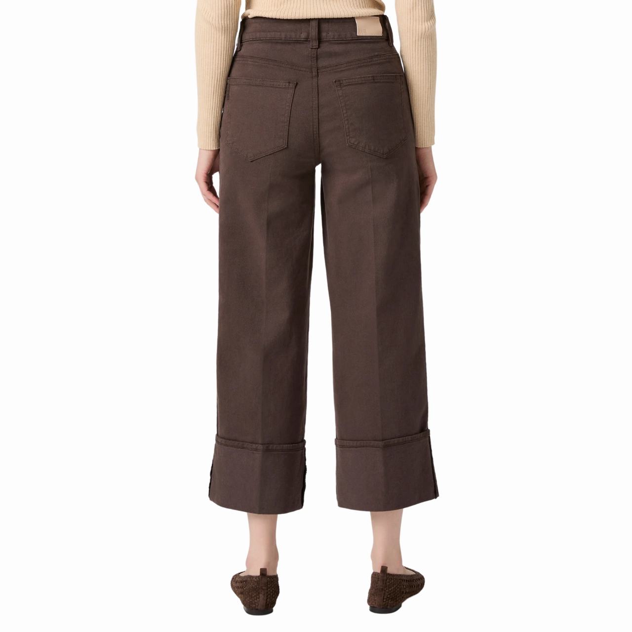 Casual Student Outfit Sasha Ankle Wide Cuff Rich Chocolate