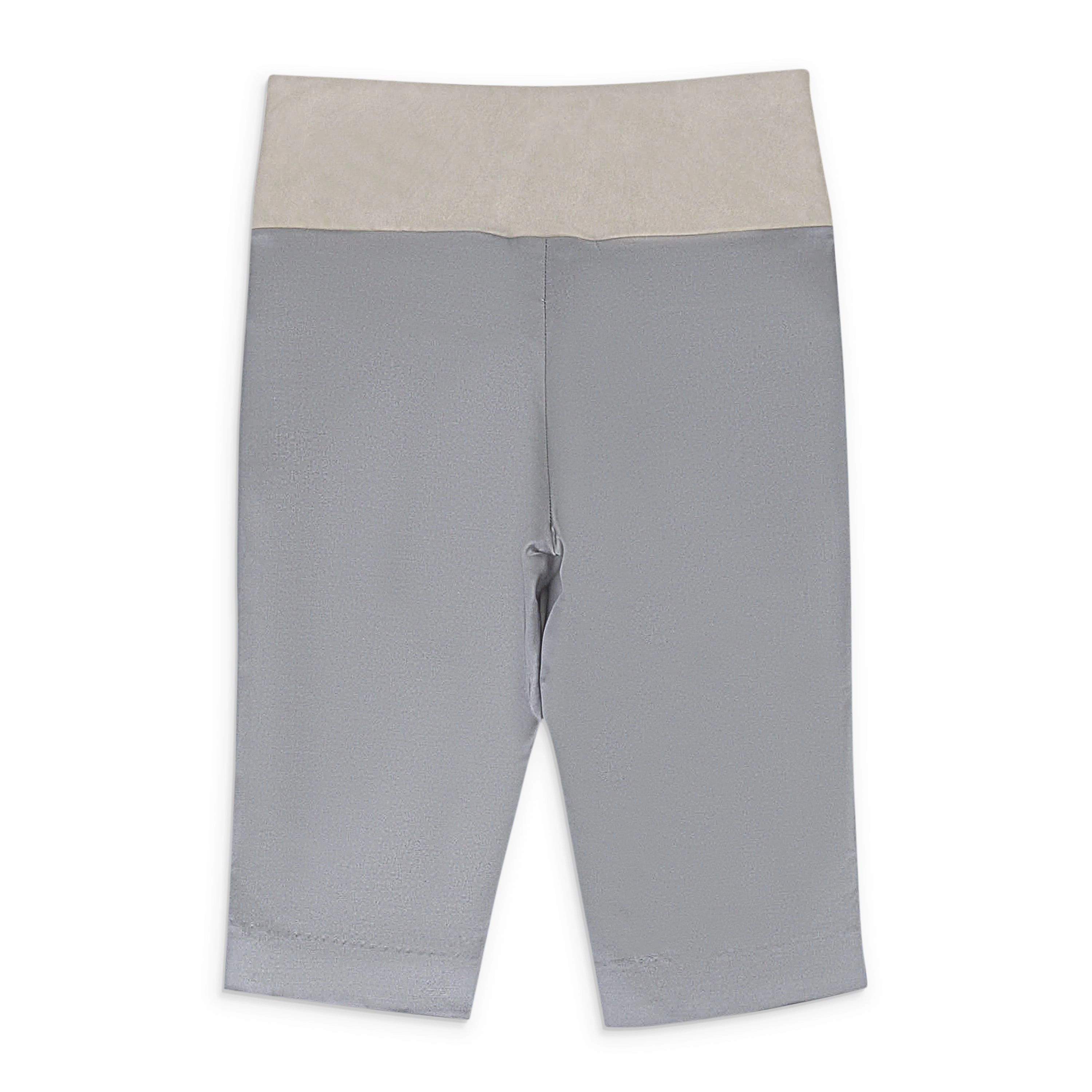 Moisture Wicking Technology SATIN AND MUD DYED JERSEY SILVER SHORTS