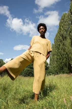 Sawyer Organic Cotton Trouser in Straw BreathableMaterial Ultimate Wear