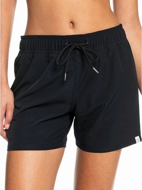 Active Design Sea Solid Boardshort In Black