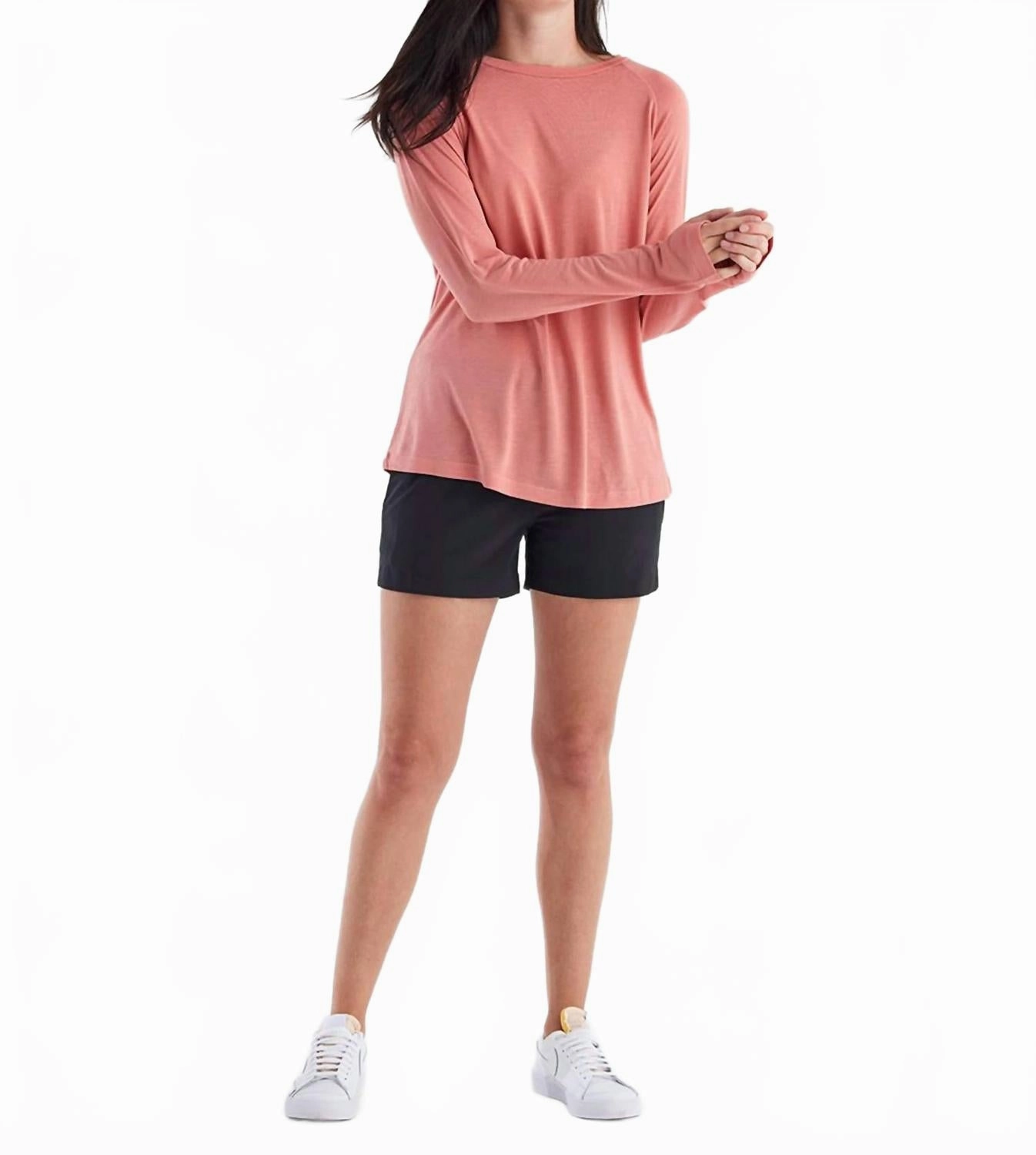 Women's Pull-On Breeze Short In Black Mood Match surfing attire