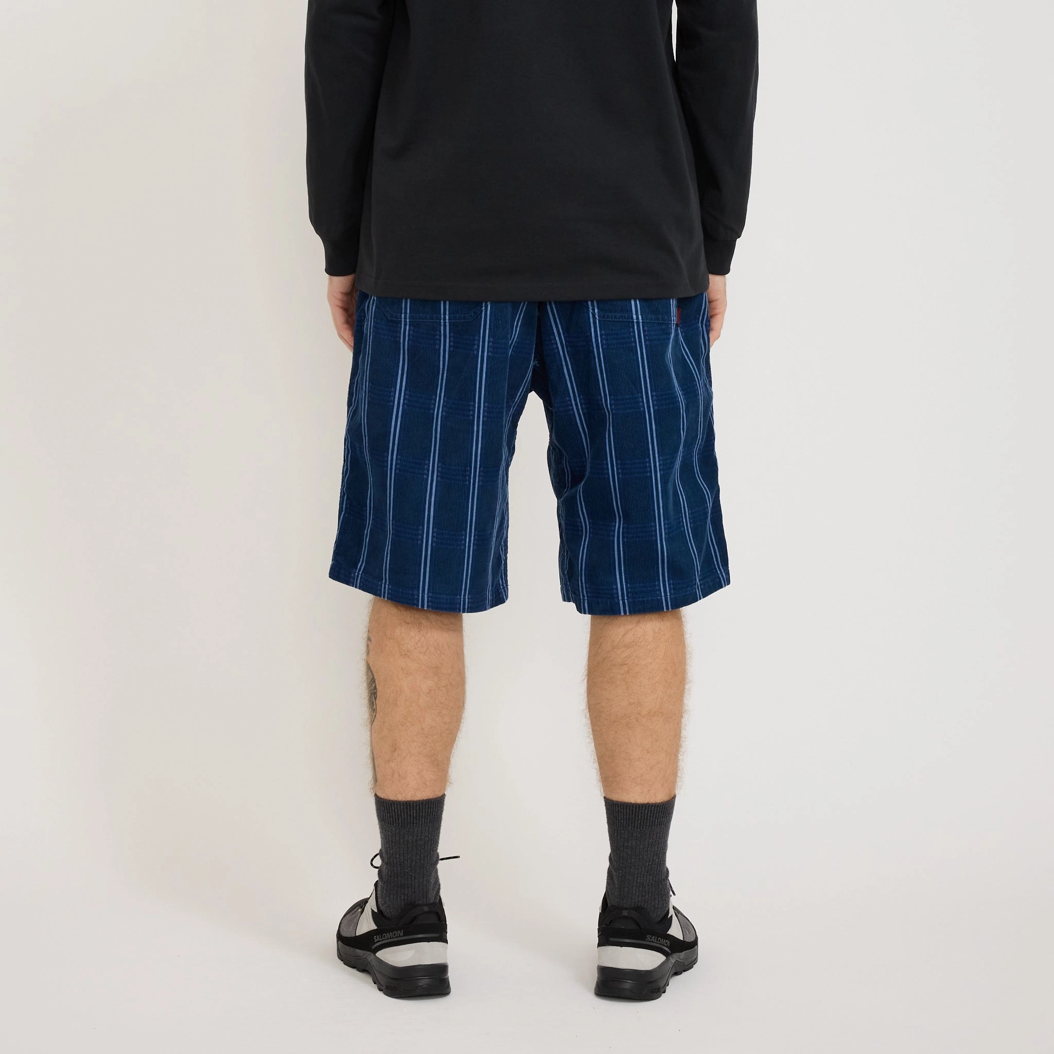 Double Layered Panels swimming accessory Corduroy Swell Short Navy Check