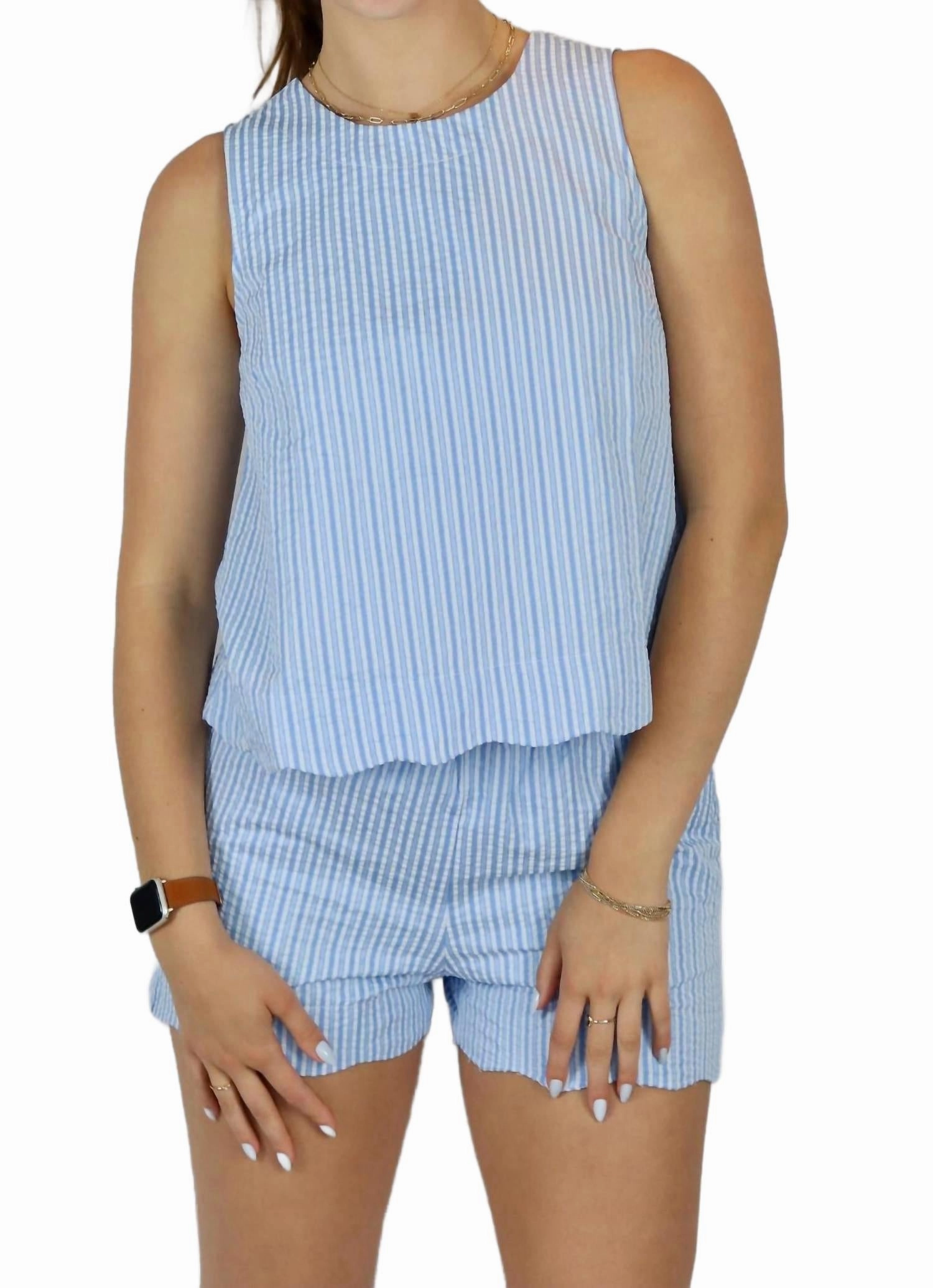 Tennis shorts Seaside Scallop Shorts In Light Blue