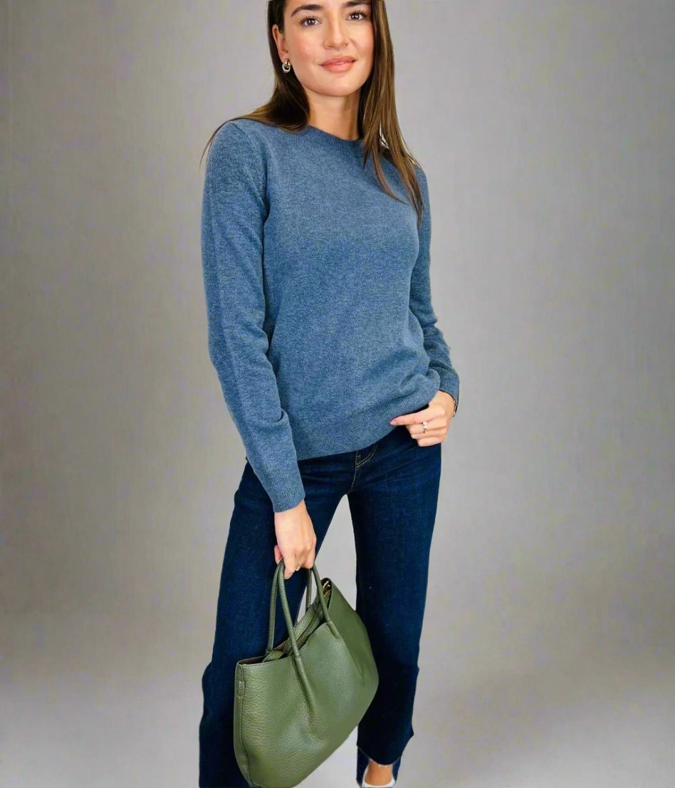 Blue Recycled Blend Jumper Comfy Look