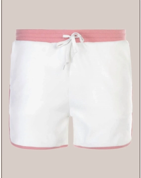 NoChafeFinish men's option Shimmer Short In White/pearl Blush