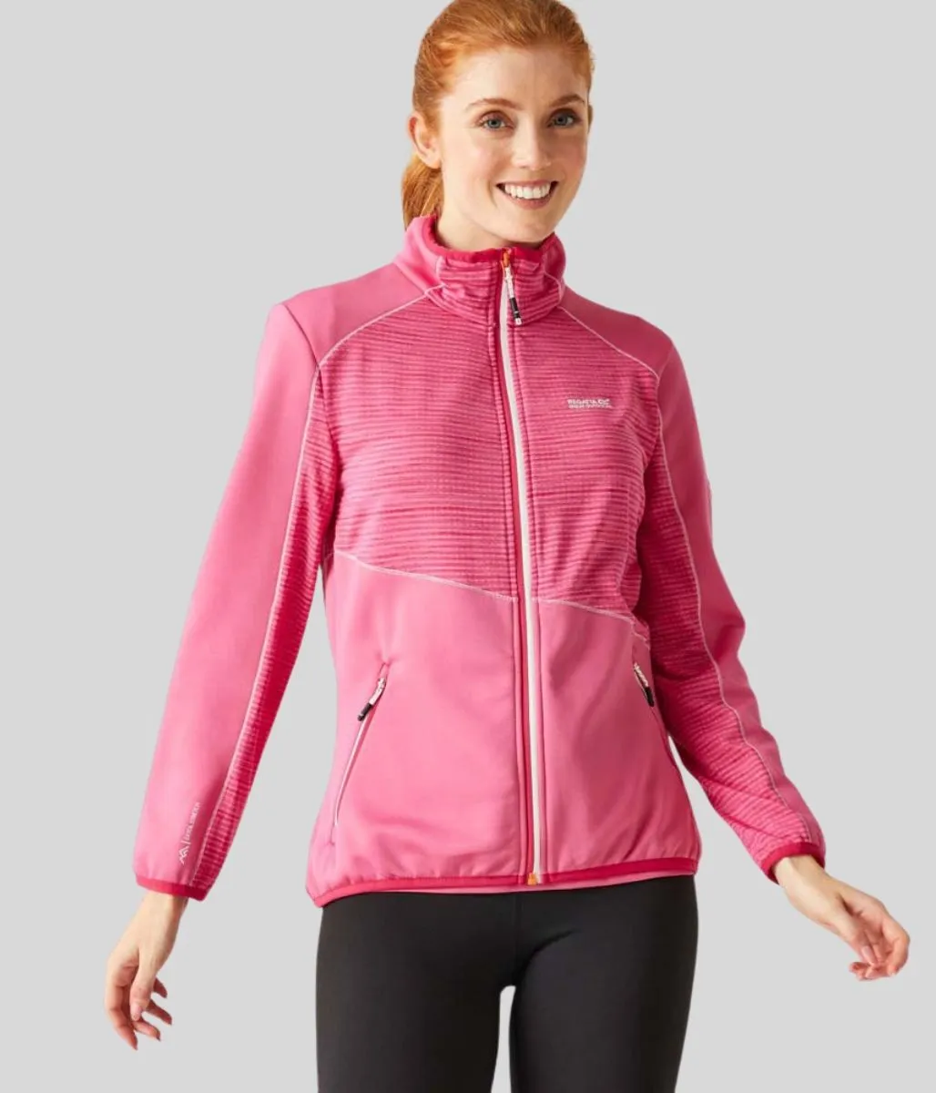 StretchableKnit Flatlock Seams Pink Yare Lightweight Jacket