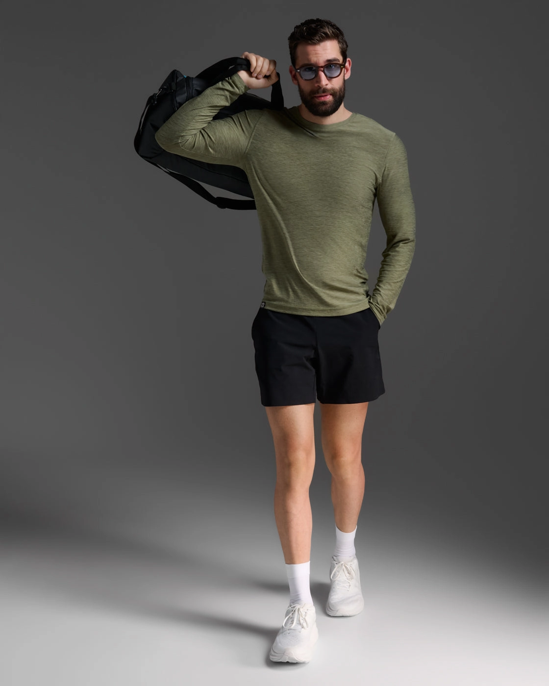 Suede Signature Long Sleeve Tee