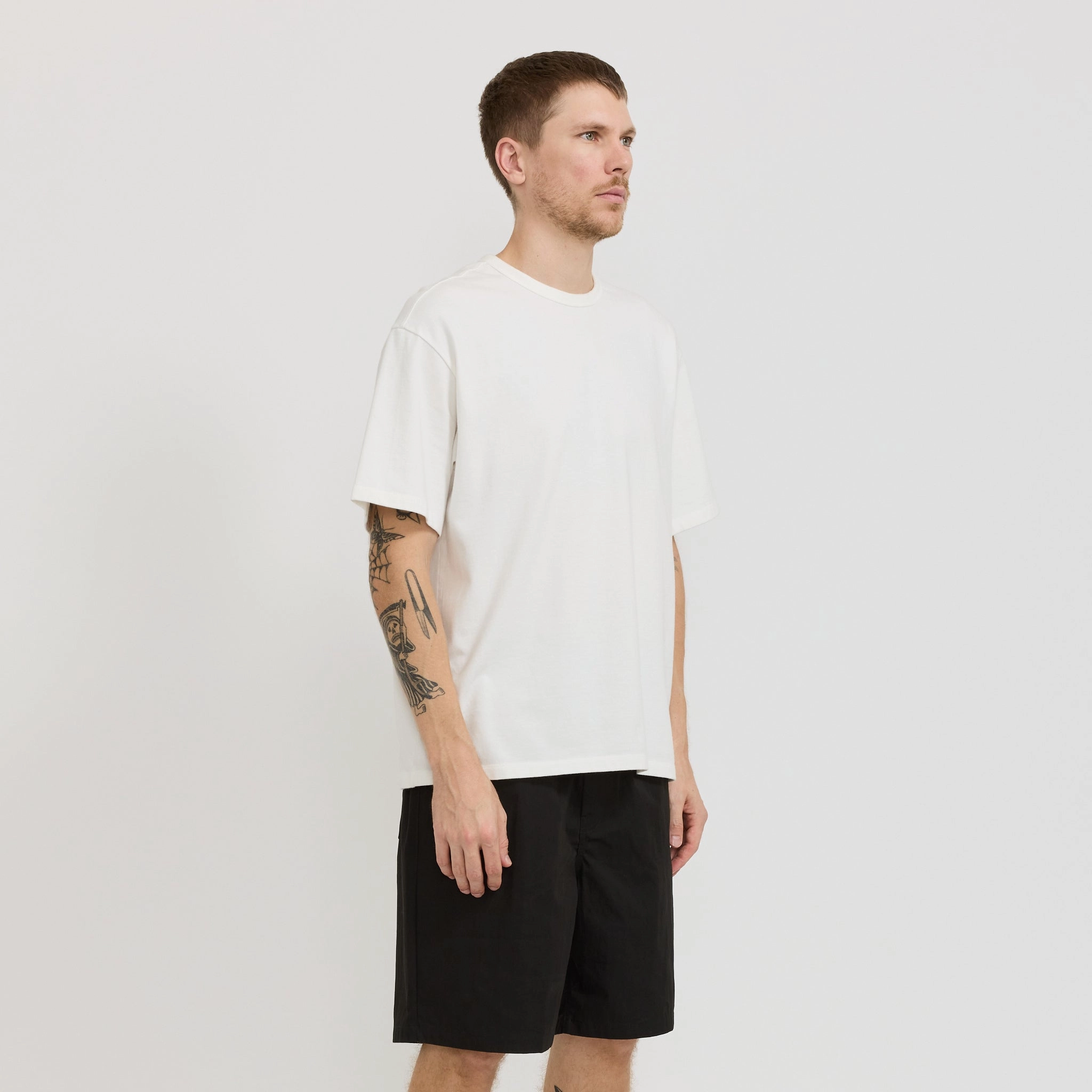 school wear Ragnar Fine Broken Twill Shorts Black