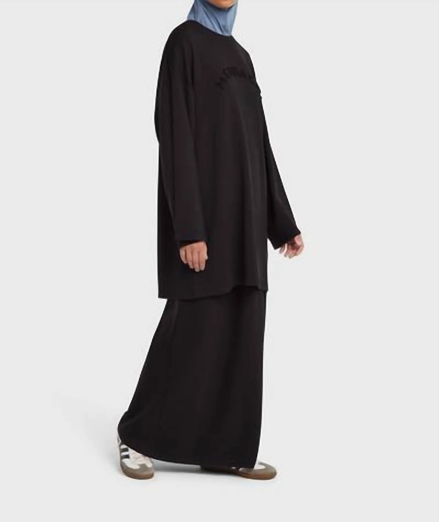 Cultural Event Washed Modal Jersey Skirt In Black