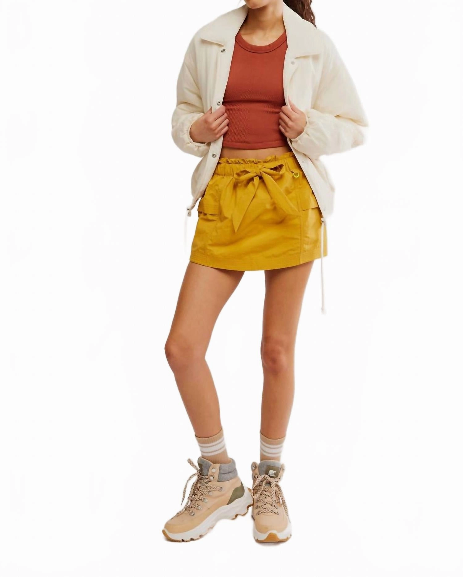 Versatile Styling In The Wild Skort In Ember Glow