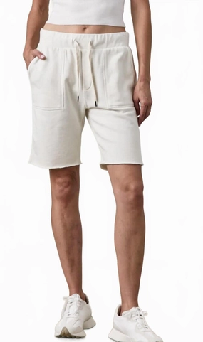 Tailored Fit Jen Drawstring Cutoff In Soft White