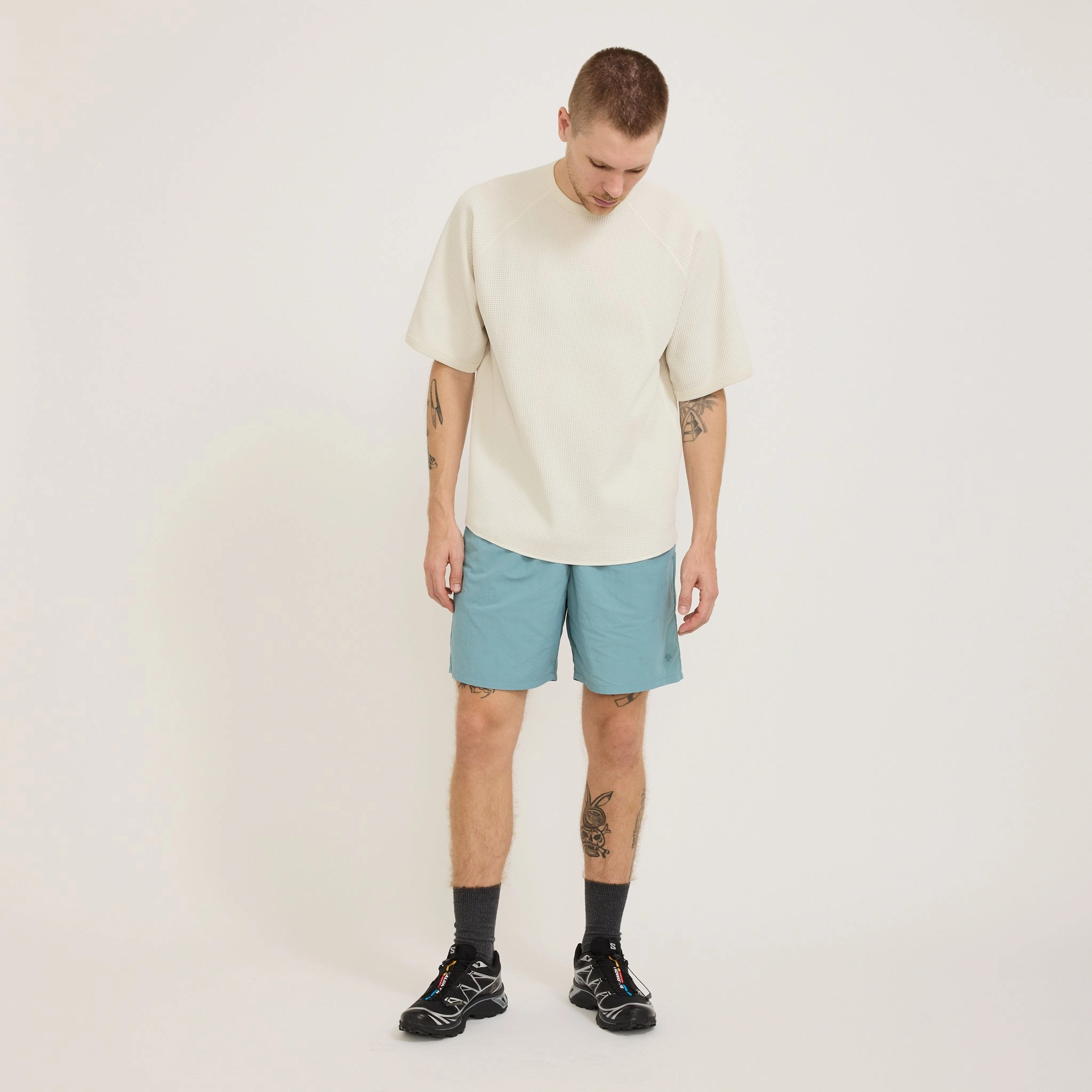 Everyday Active Metallic accents Nylon Shorts Smoke Aqua