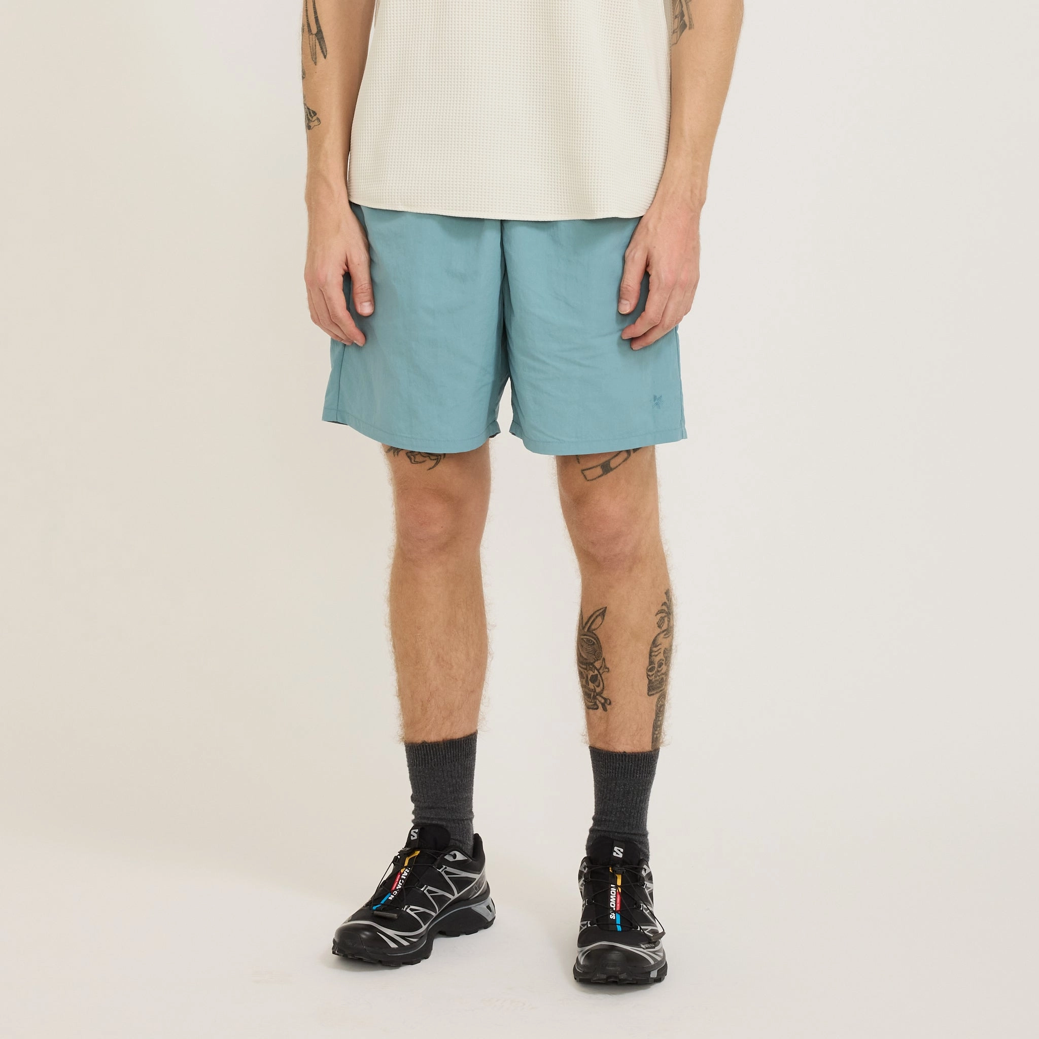 Nylon Shorts Smoke Aqua Easy Fit