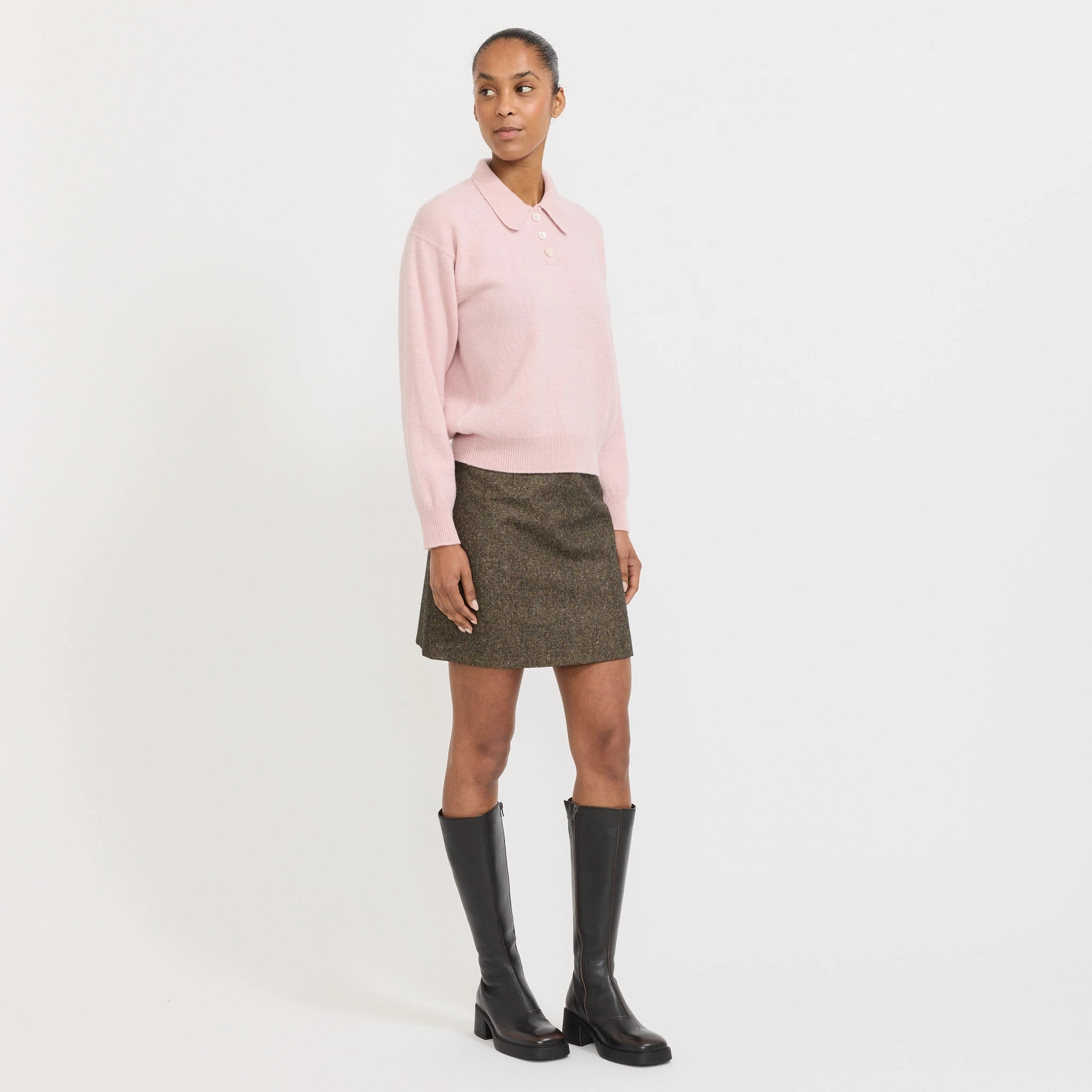 Edith Polo Pale Pink Cozy Lining