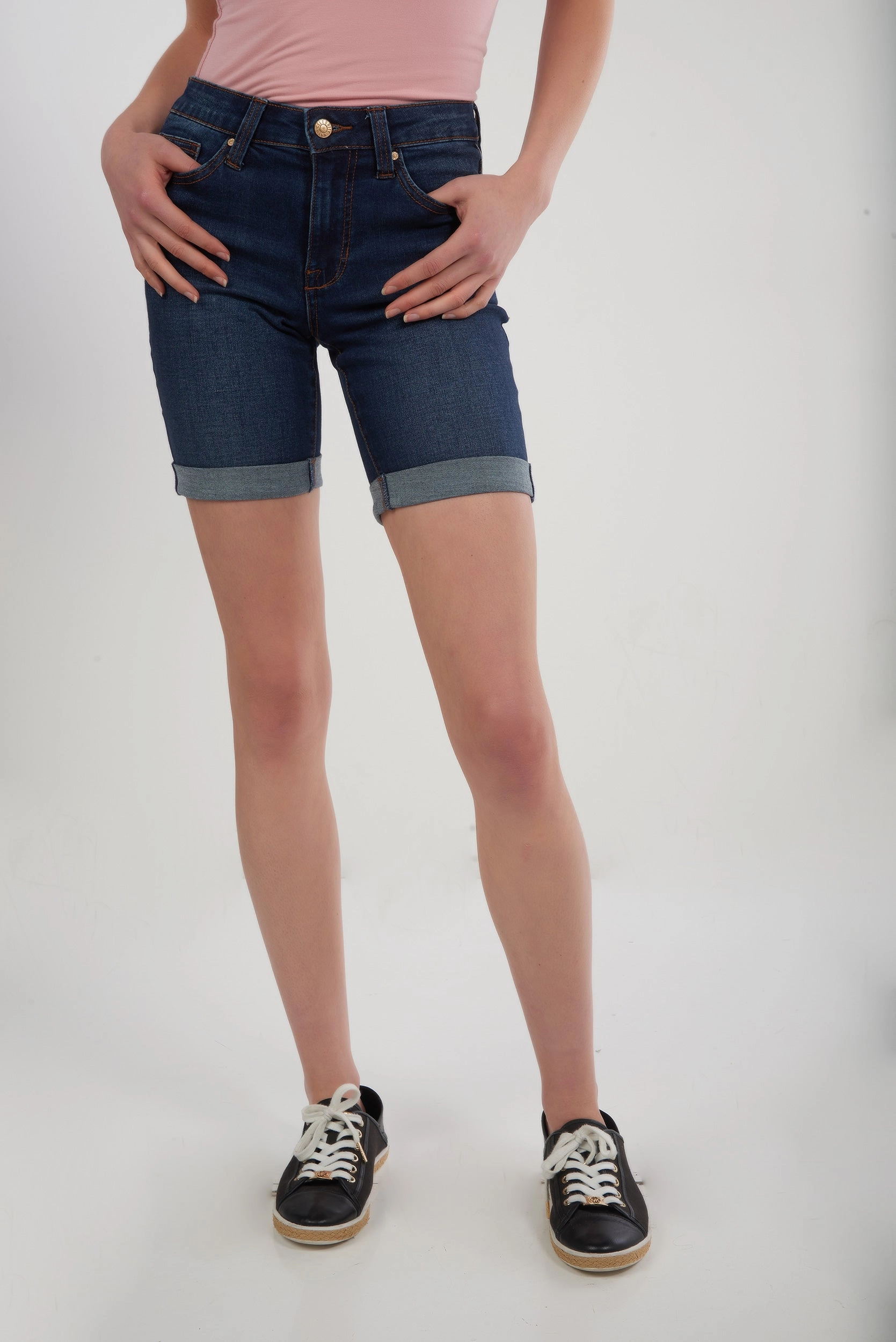 Machine washable Bermuda en denim - CJ30808WW03 - (E-C13)