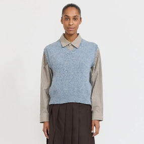 Lost My Sleeves Sweater Sky Soft Knit