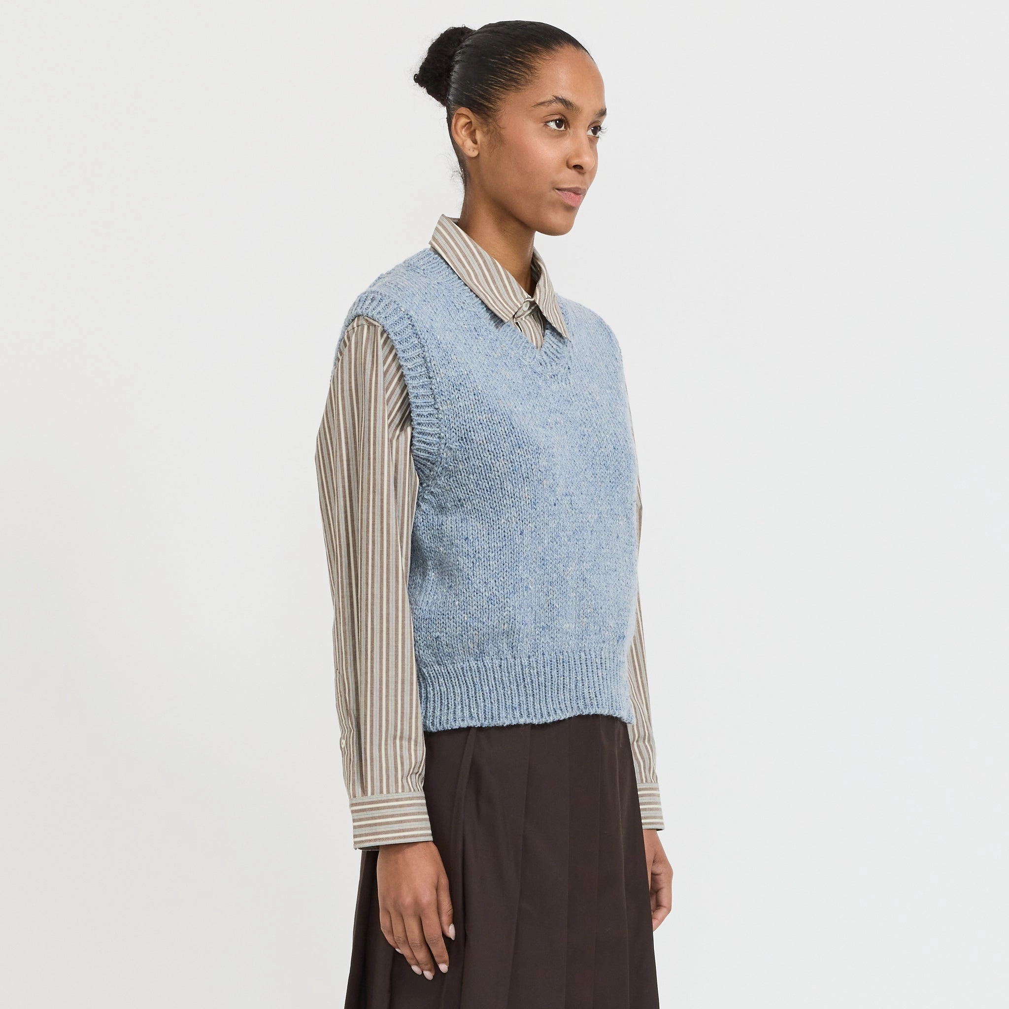 Breathable mesh lining Lost My Sleeves Sweater Sky