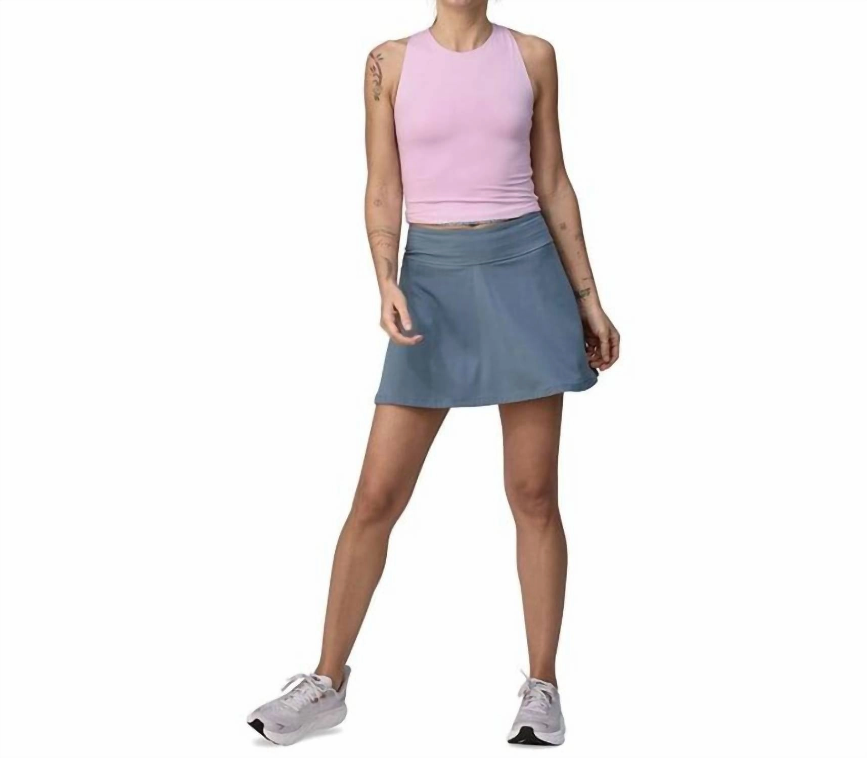 Women's Maipo Skort In Utility Blue Hot Weather Warm Day