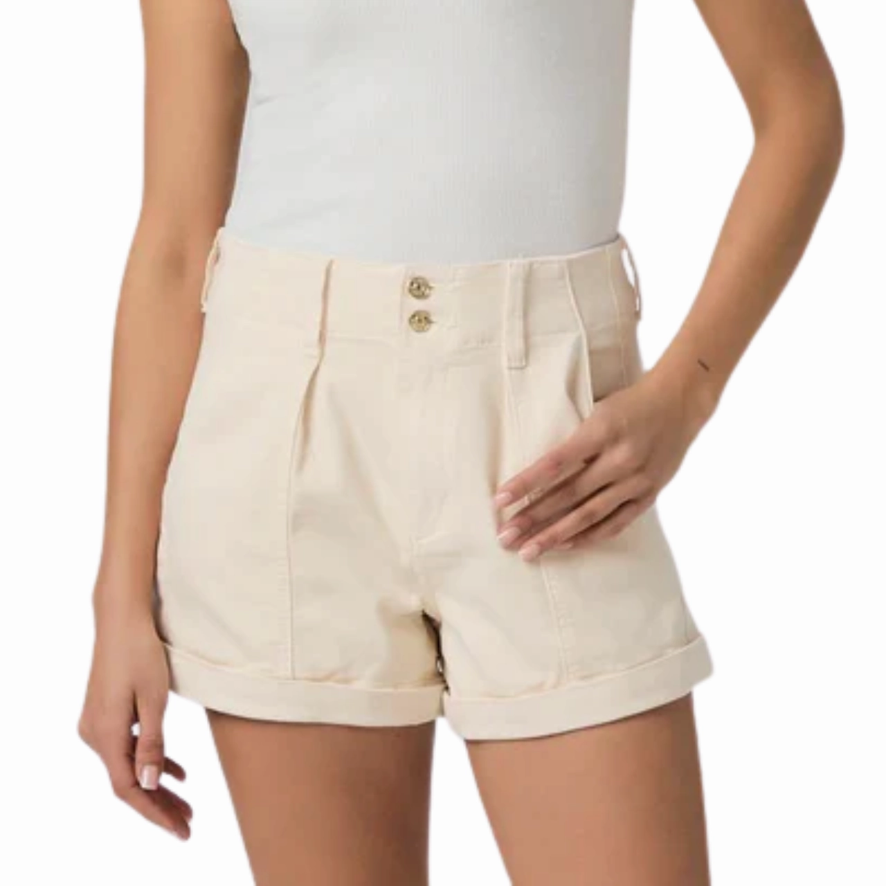 Casual Morning Stroll Style Appropriate Brooklyn Short Quartz Sand