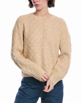 Comfy Vibe Non Pilling Surface Design History Avril Wool-Blend Sweater