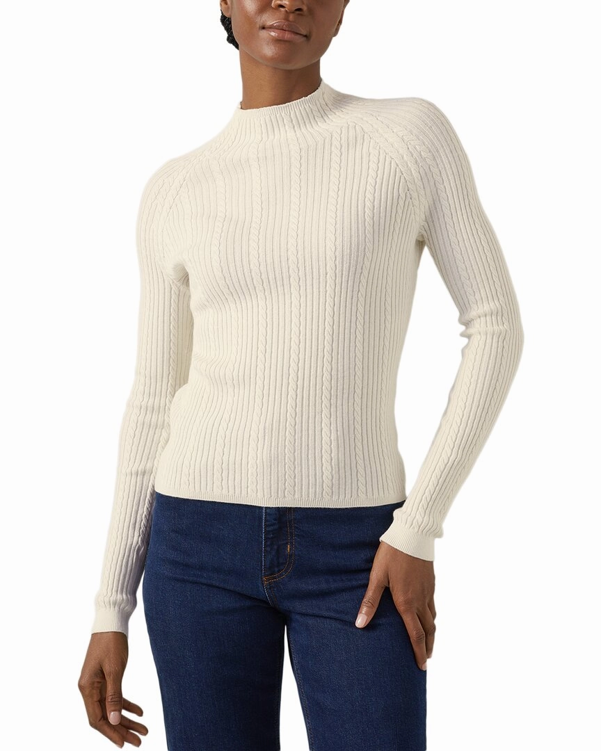 LK Bennett Wool-Blend West Knitted Top Versatile Knit Simple Fashion