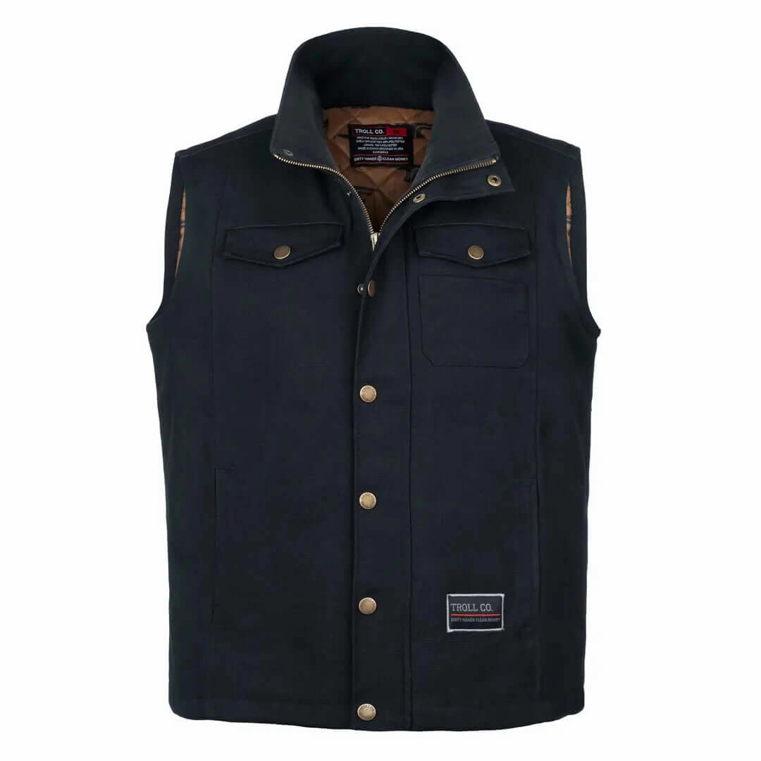 Men's Toro Insulated Canvas Vest Easy Wear
