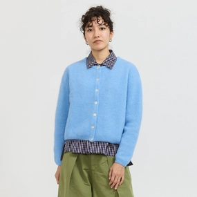 Vitow Cardigan Atmosphere Melange Ribbed Hem Detailing