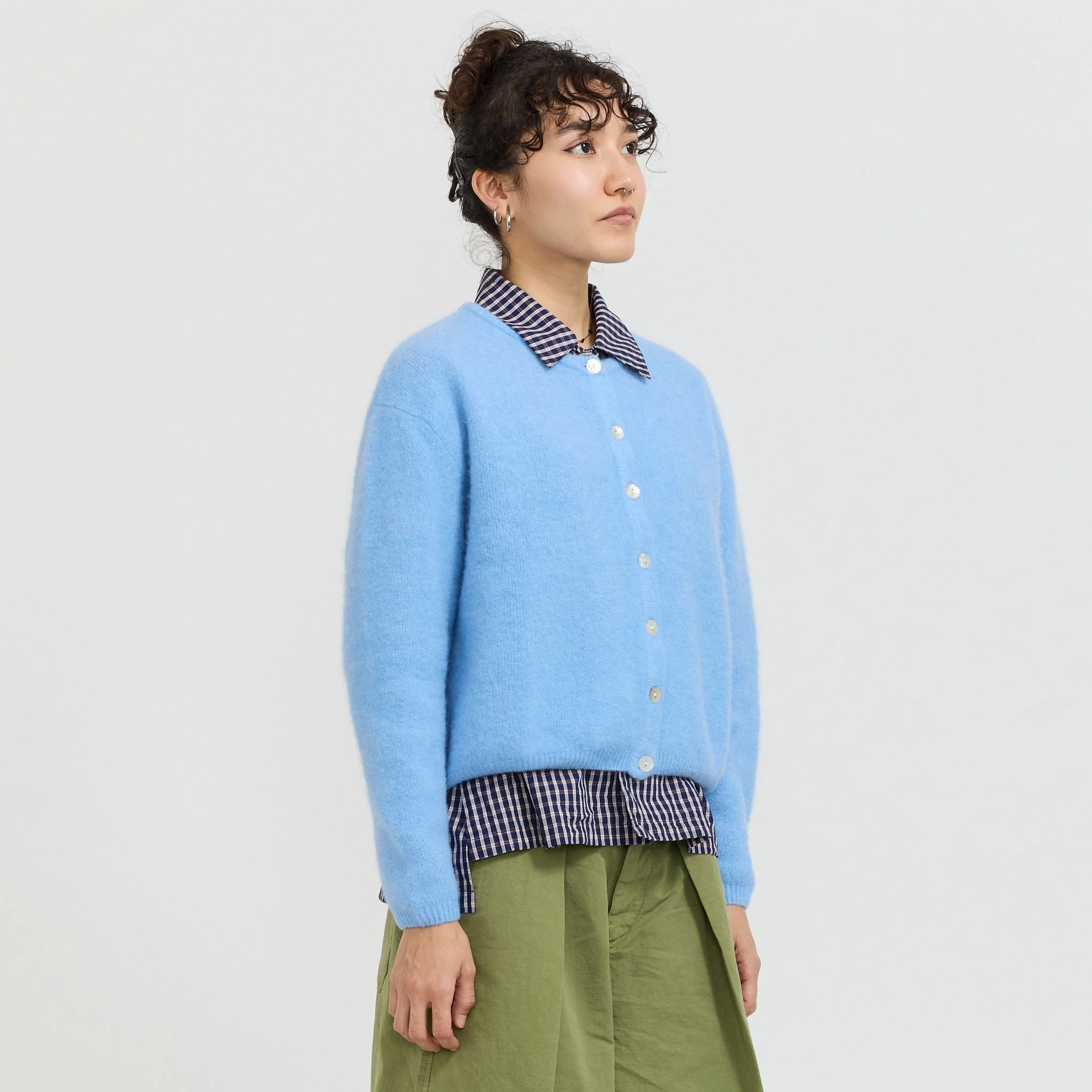 Breathable mesh Relaxed Layers Vitow Cardigan Atmosphere Melange