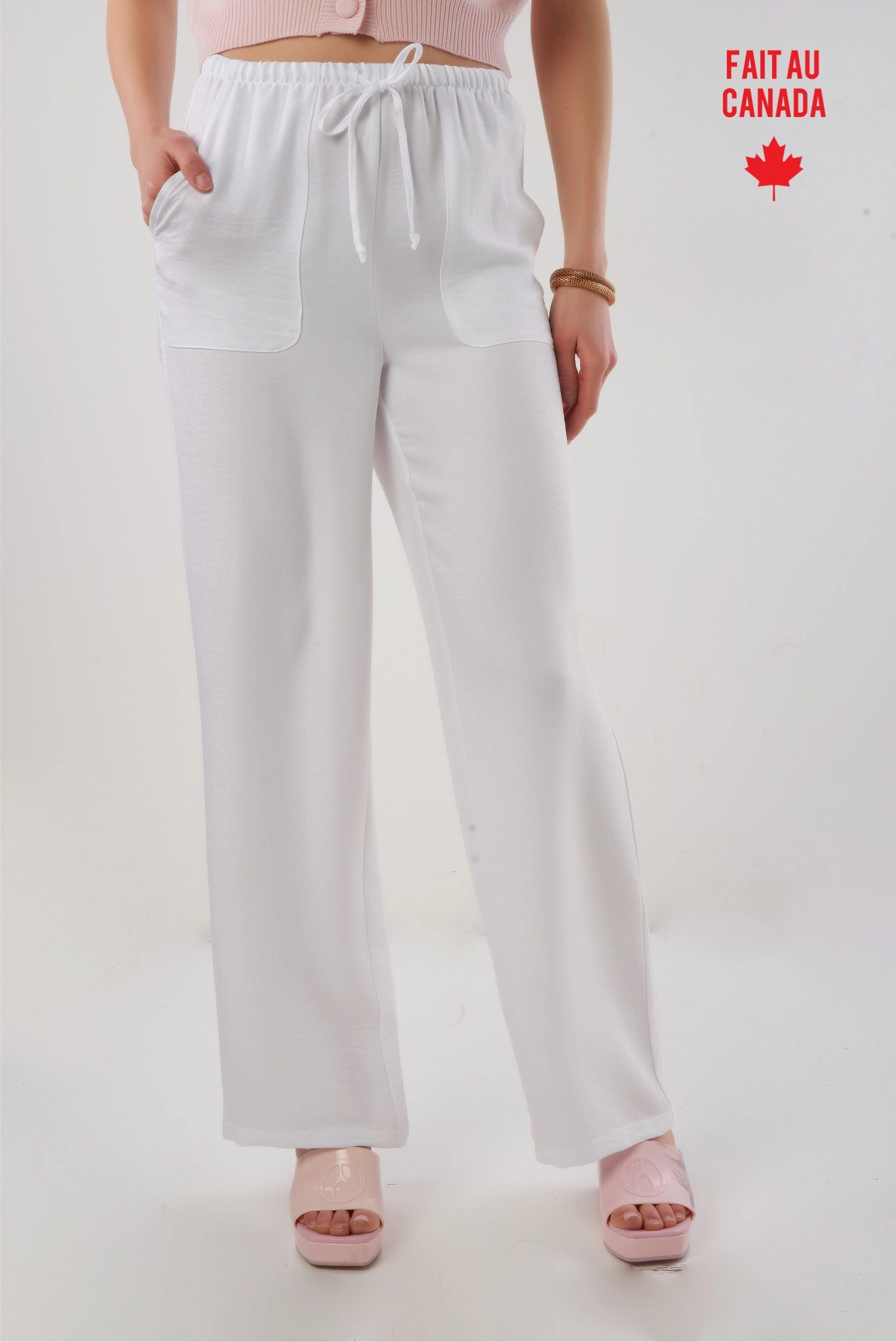 Pantalon ?? jambe large - BONI - (R-A11) EcoFriendlyBlend Tear Resistant