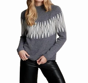 Sunburst Fair Isle Raglan In Stone Functional Comfort Essential Warmth