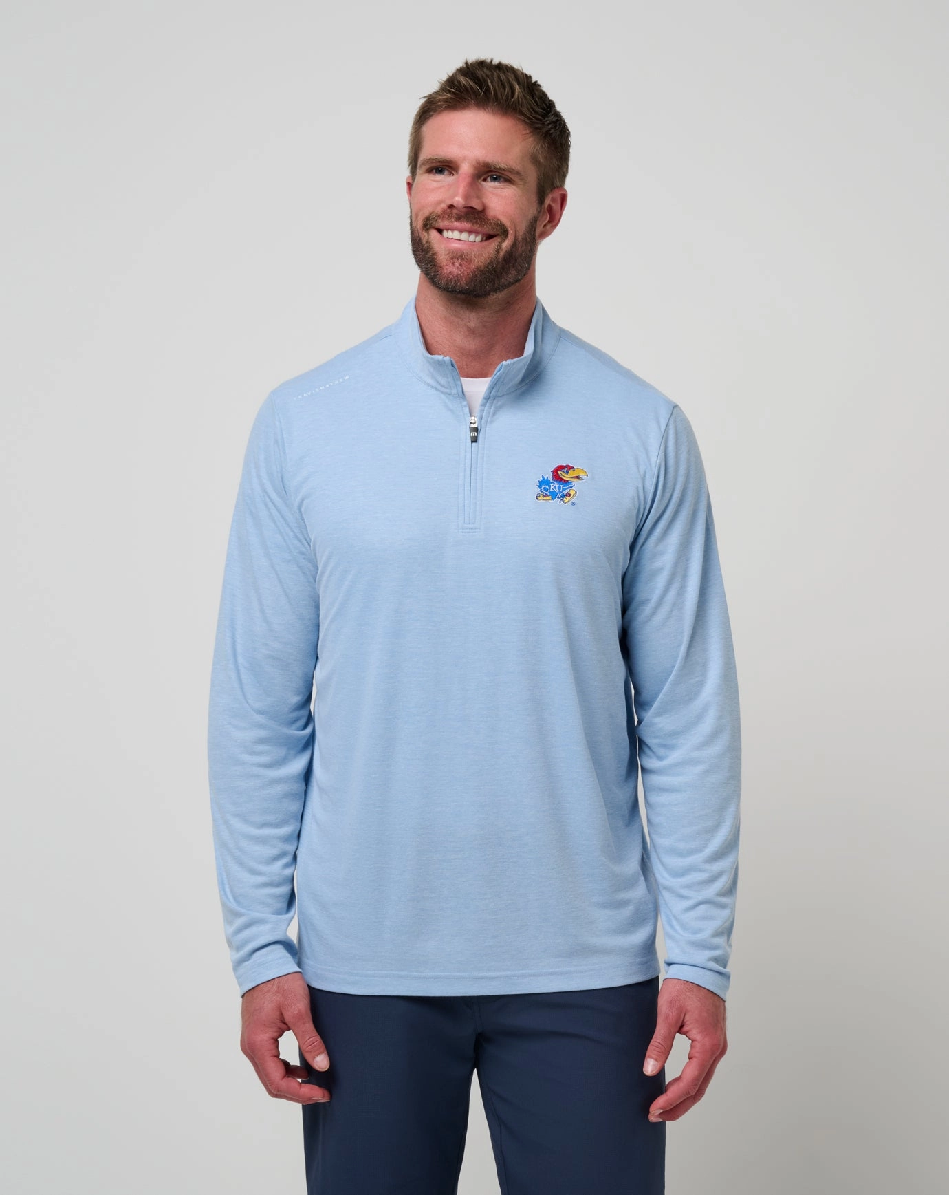 Kansas Time To Tailgate Quarter Zip HypoallergenicMaterial Flex Fit Design