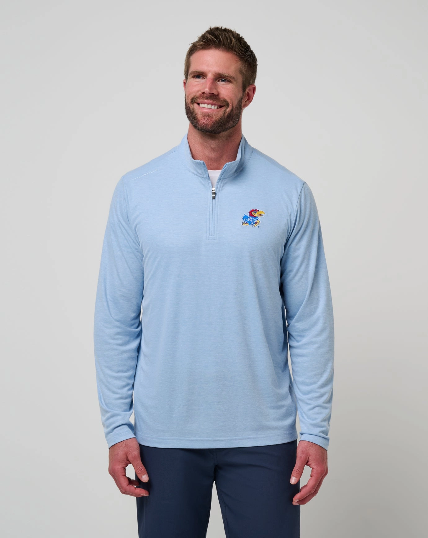 Classic Fit Cut Casual Fit Layer Kansas Time To Tailgate Quarter Zip